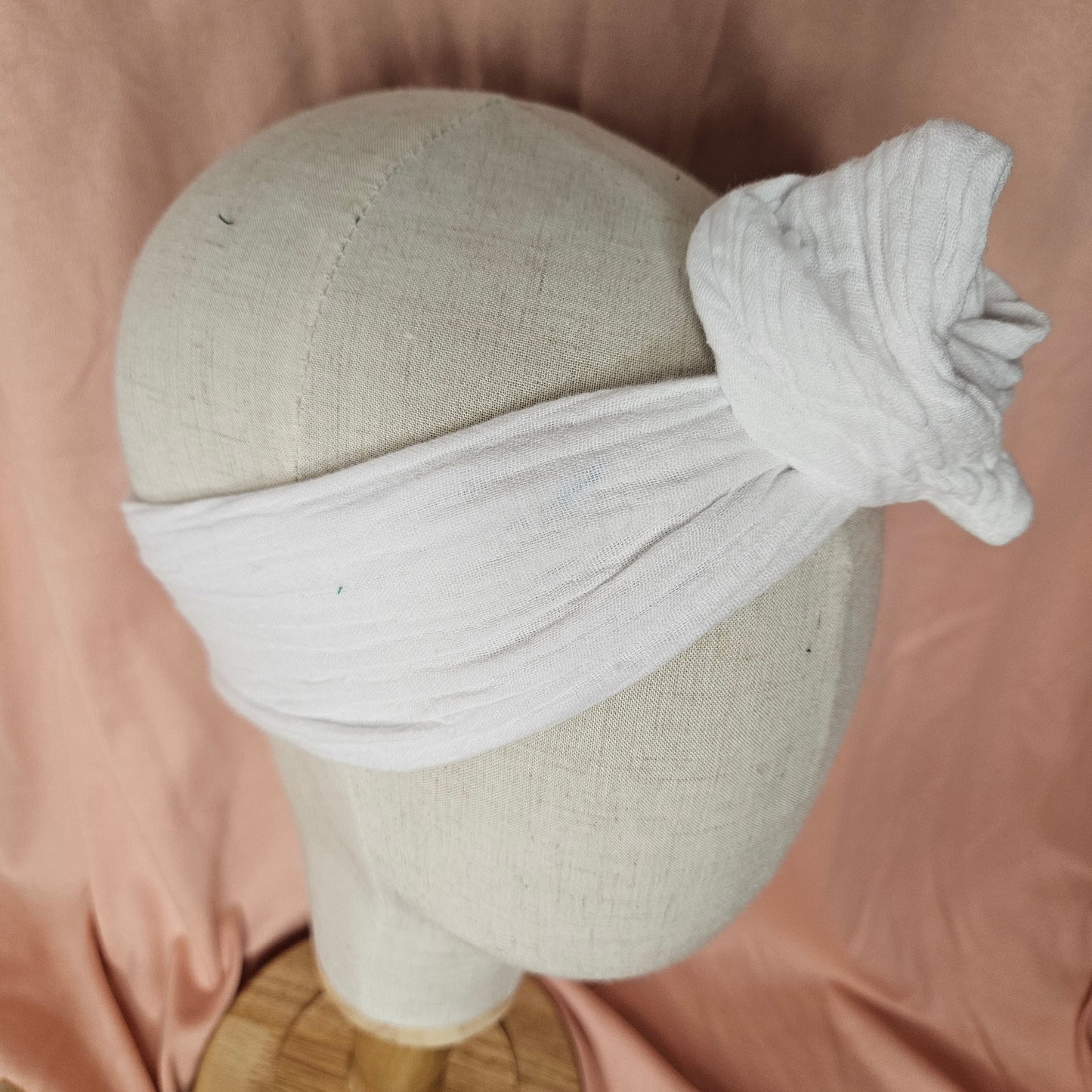GAZE DE COTON BLANC