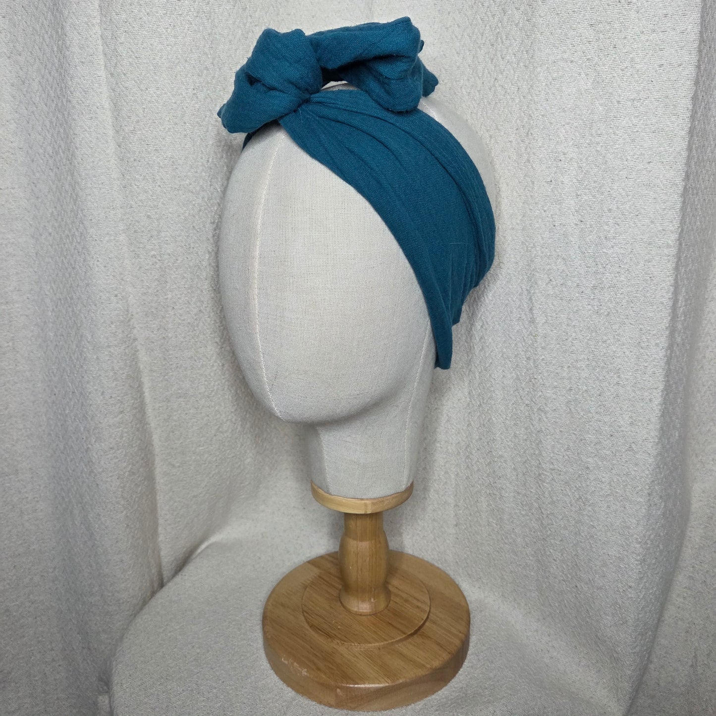 GAZE  COTON BLEU CANARD